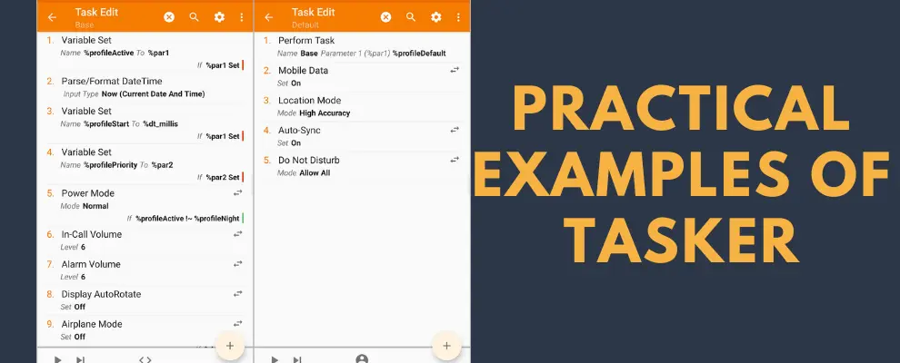 Practical Examples of Tasker | Detailed Use Cases